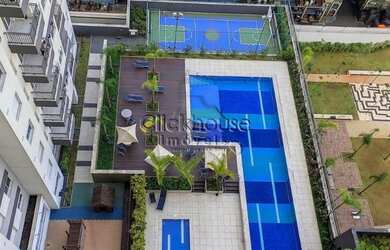 Imagem: O apartamento possui 2 Dormitórios, 1 Banheiro, 1 Vaga na garagem