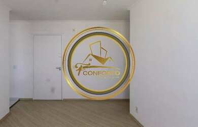 Imagem: O apartamento possui 2 Dormitórios, 1 Banheiro, 1 Vaga na garagem