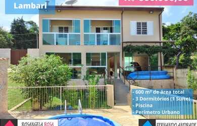 Imagem: A fazenda possui 600m² de Área e está localizado em Lambari