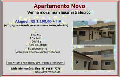 Imagem: O apartamento possui 1 Dormitório e 1 Banheiro e está localizado