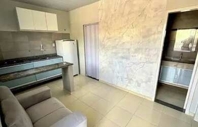 Imagem: O apartamento possui 1 Dormitório, 1 Banheiro, 1 Vaga na garagem