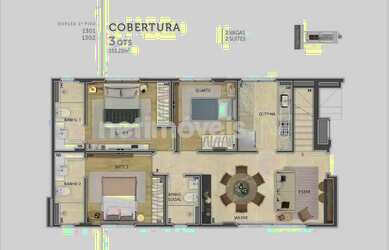 Imagem 6: Narducci Santo Agostinho - Empreendimento Castor Cobertura Duplex 153m³...