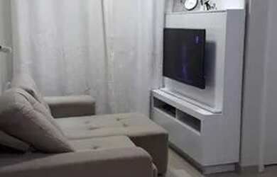 Imagem: O apartamento possui 2 Dormitórios, 1 Banheiro, 1 Vaga na garagem