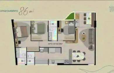 Imagem 16: Imóvel para venda possui 86 metros quadrados com 3 quartos em Jacarecica...