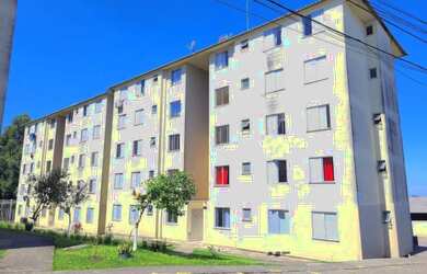 Imagem: O apartamento possui 2 Dormitórios, 1 Banheiro, 1 Vaga na garagem