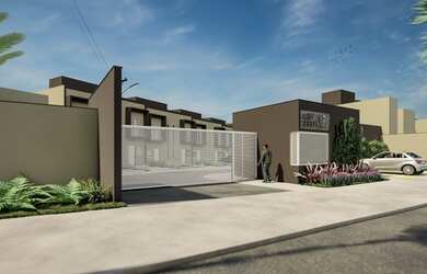 Imagem: A casa em condomínio possui 2 Dormitórios, 2 Banheiros, 1