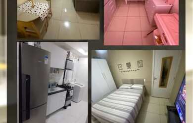 Imagem: O apartamento possui 2 Dormitórios, 1 Banheiro, 1 Vaga na garagem