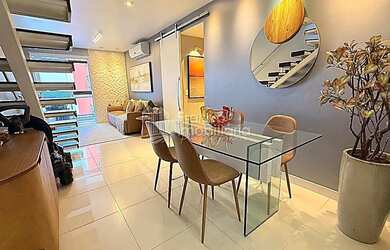 Imagem: O apartamento na cobertura possui 3 Dormitórios, 5 Banheiros