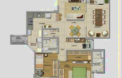 Imagem 6: Lucce Graça gt. Piscina, 86m² de Área, 2 Vagas na garageme3 Dormitórios