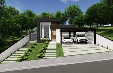 Imagem: A casa em condomínio possui 3 Dormitórios, 4 Banheiros, 4