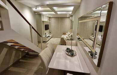 Imagem: O apartamento na cobertura possui 4 Dormitórios, 3 Banheiros