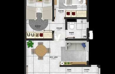 Imagem 11: Apartamento 2 Dormitórios próximo a UFN