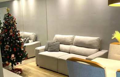 Imagem: O apartamento possui 2 Dormitórios, 1 Banheiro, 1 Vaga na garagem