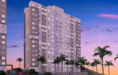 Imagem: O apartamento possui 2 Dormitórios, 1 Banheiro, 1 Vaga na garagem