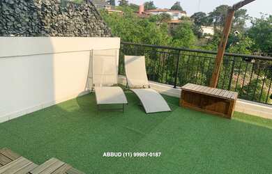 Imagem: O apartamento na cobertura possui 2 Dormitórios, 2 Banheiros