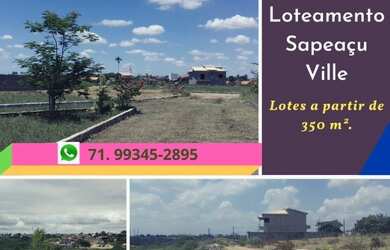 Imagem 1: Loteamento Sapeaçu Ville, vista panorâmica, frente Rodoviária, escriturado