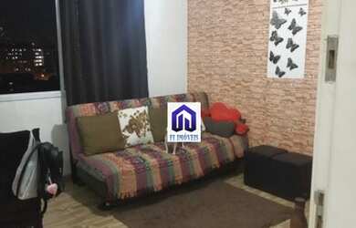 Imagem: O apartamento possui 1 Dormitório, 1 Banheiro, 1 Vaga na garagem