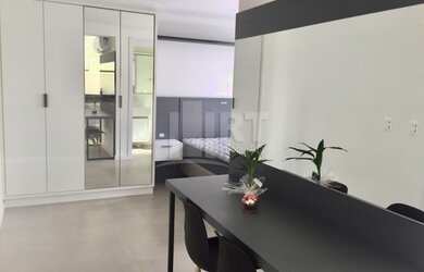 Imagem: O apartamento possui 1 Dormitório, 1 Banheiro, 28m² de Área