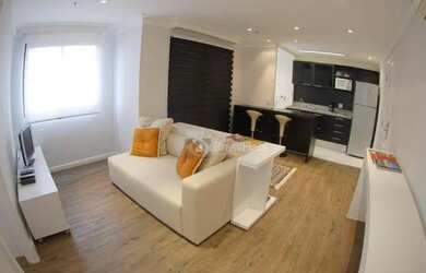 Imagem 2: Flat com 1 dormitório para alugar, 45 m² por R$ 5.500,00/mês - Vila...