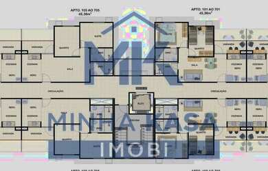 Imagem 3: Jardim Das Margaridas gt. Piscina, Churrasqueira, 56m² de Áreae1 Vaga...