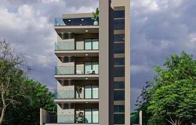 Imagem: O apartamento possui 1 Dormitório, 2 Banheiros, 1 Vaga na garagem