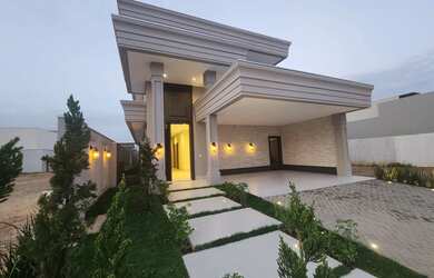 Imagem: A casa em condomínio possui 4 Dormitórios, 5 Banheiros, 4