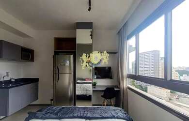 Imagem: O studio possui 1 Dormitório, 1 Banheiro, 20m² de Área, Imóvel