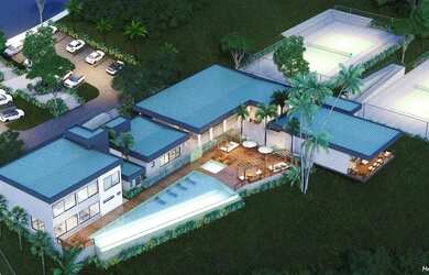 Imagem: A casa em condomínio possui 4 Dormitórios, 4 Banheiros, 5