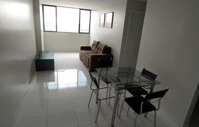 Imagem: O apartamento possui 1 Dormitório, 1 Banheiro, 1 Vaga na garagem