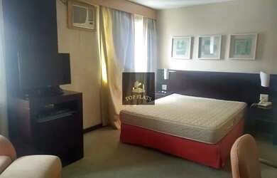 Imagem: O studio possui 1 Dormitório, 1 Banheiro, 1 Vaga na garagem