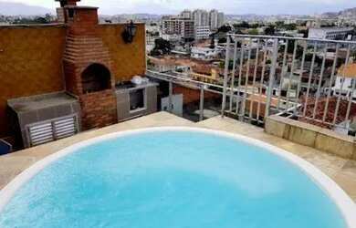 Imagem: O apartamento na cobertura possui 4 Dormitórios, 4 Banheiros