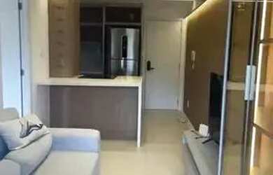 Imagem: O apartamento possui 1 Dormitório, 1 Banheiro, 1 Vaga na garagem