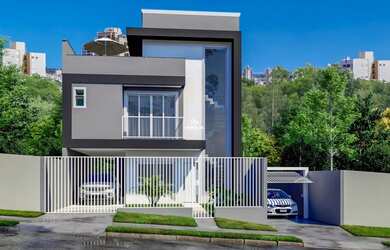 Imagem: A casa possui 3 Dormitórios, 3 Banheiros, 2 Vagas na garagem