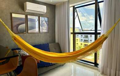 Imagem: O apartamento possui 1 Dormitório, 1 Banheiro, 1 Vaga na garagem