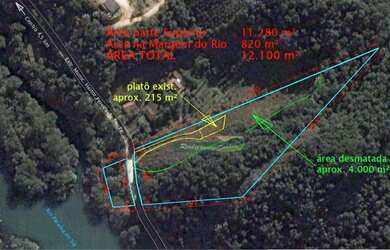 Imagem 1: Terreno à venda, 12100 m² por R$ 245.000 - Recanto da Cachoeira - Guararema/SP