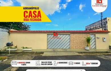 Imagem: A casa possui 4 Dormitórios, 2 Banheiros, 3 Vagas na garagem