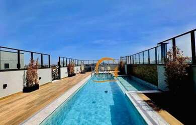 Imagem: O apartamento possui 1 Dormitório, 2 Banheiros, 1 Vaga na garagem