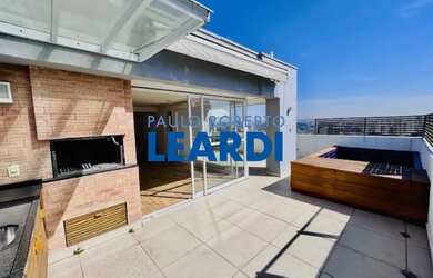 Imagem: O apartamento na cobertura possui 3 Dormitórios, 4 Banheiros