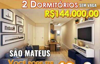 Imagem: O apartamento possui 2 Dormitórios, 1 Banheiro e 49m² de Área
