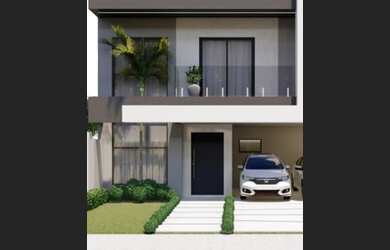 Imagem: A casa em condomínio possui 4 Dormitórios, 4 Banheiros, 2