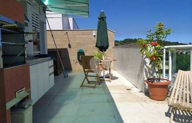 Imagem: O apartamento na cobertura possui 3 Dormitórios, 3 Banheiros