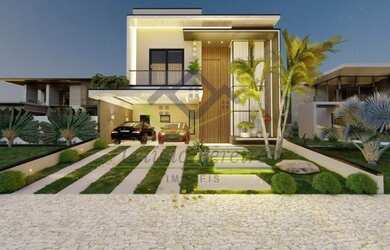 Imagem: A casa em condomínio possui 3 Dormitórios, 5 Banheiros, 4