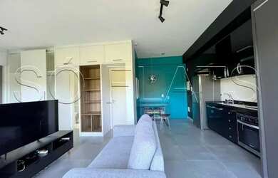 Imagem: O studio possui 1 Dormitório, 1 Banheiro, 1 Vaga na garagem