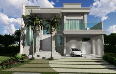 Imagem: A casa em condomínio possui 3 Dormitórios, 4 Banheiros, 4