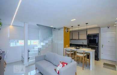 Imagem: O apartamento na cobertura possui 2 Dormitórios, 2 Banheiros