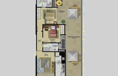 Imagem 9: Imóvel para venda com 61 metros quadrados com 2 quartos em Praia do Morro...