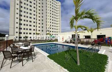 Imagem: O apartamento possui 2 Dormitórios, 1 Banheiro, 1 Vaga na garagem