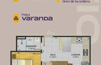 Imagem 7: Apartamentos Quarto e Sala com varanda à venda no Bairro São Pedro em Juiz de Fora