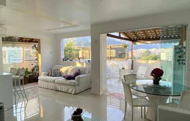 Imagem: O apartamento na cobertura possui 4 Dormitórios, 4 Banheiros