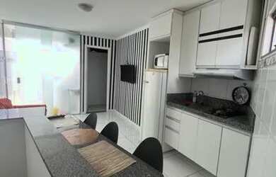 Imagem: O apartamento na cobertura possui 1 Dormitório, 1 Banheiro